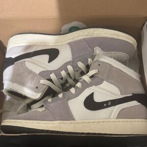 Nike Gray and White Athletic Shoes